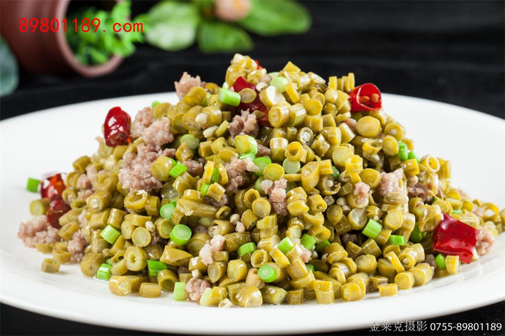 酸豆角肉沫-