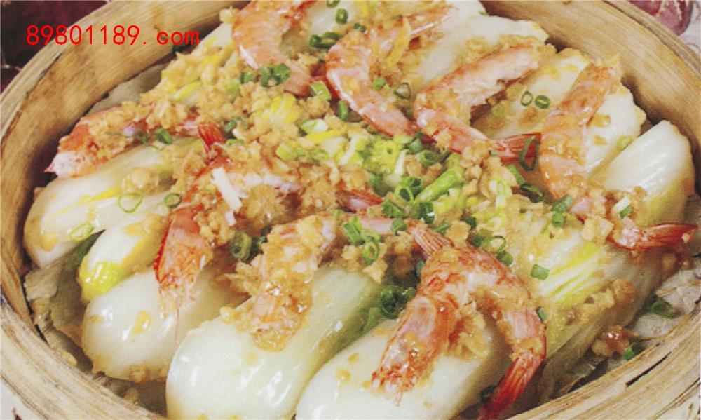 金钩笼仔蒸娃娃菜