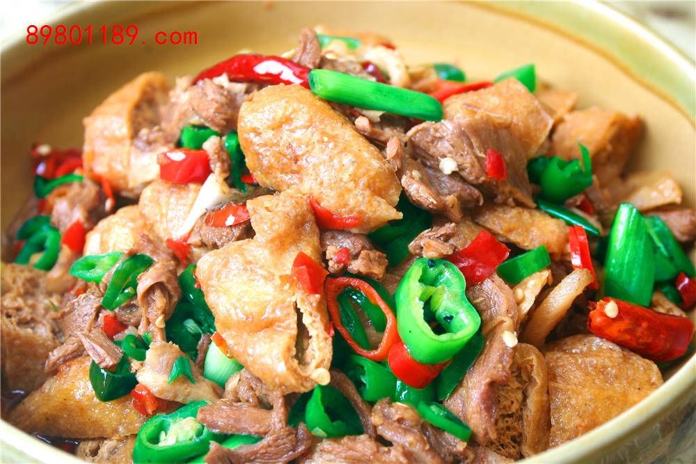 青椒油豆腐
