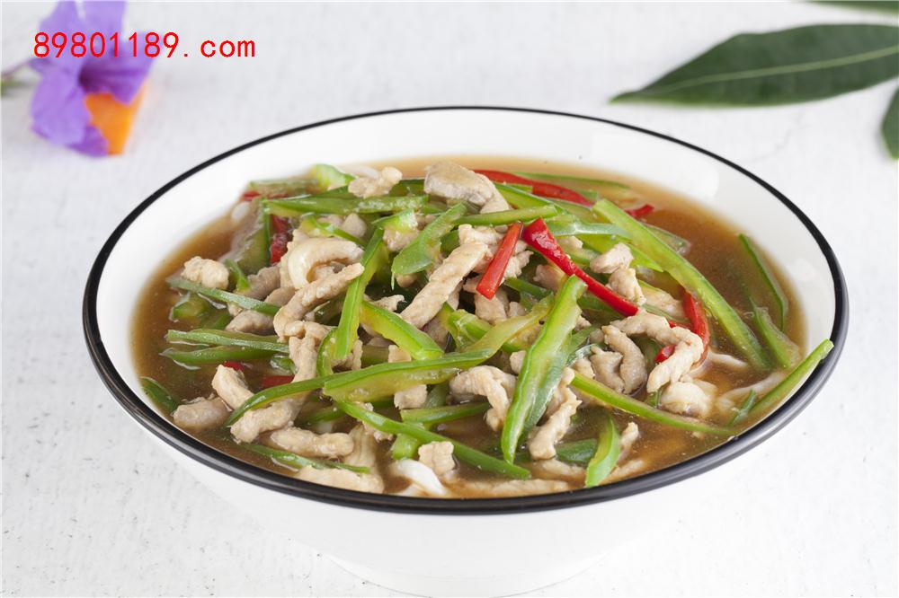 青椒肉丝打卤面-