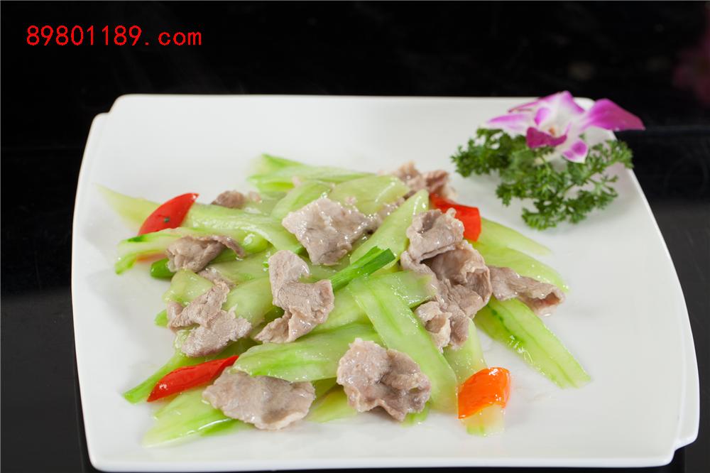 青瓜炒肉片