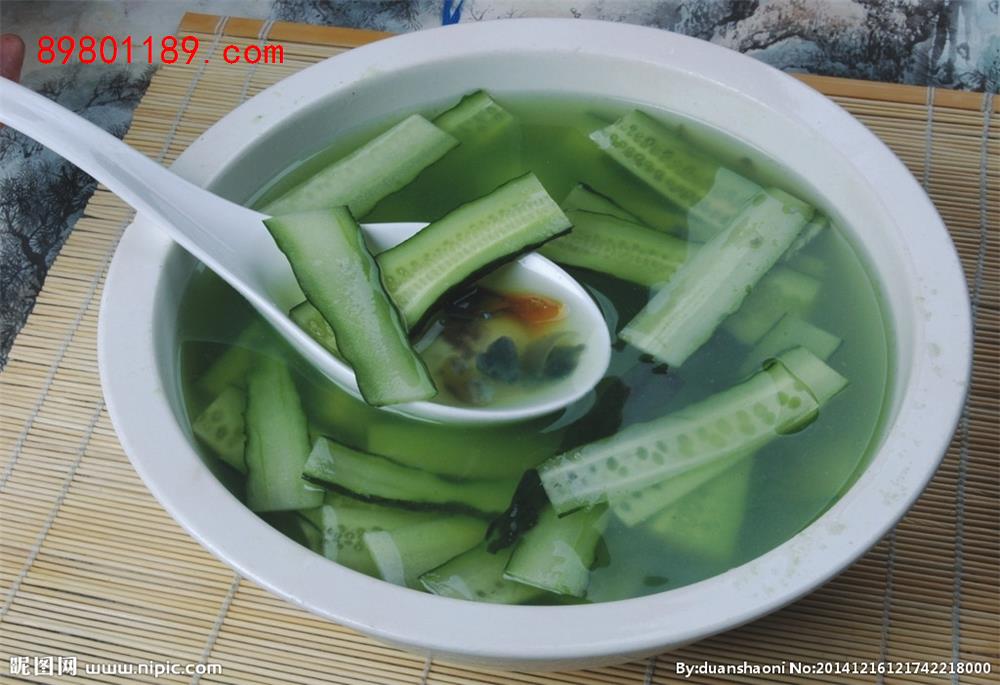 青瓜皮蛋汤