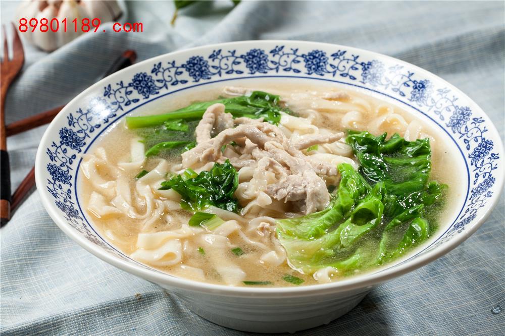 青菜肉丝面-