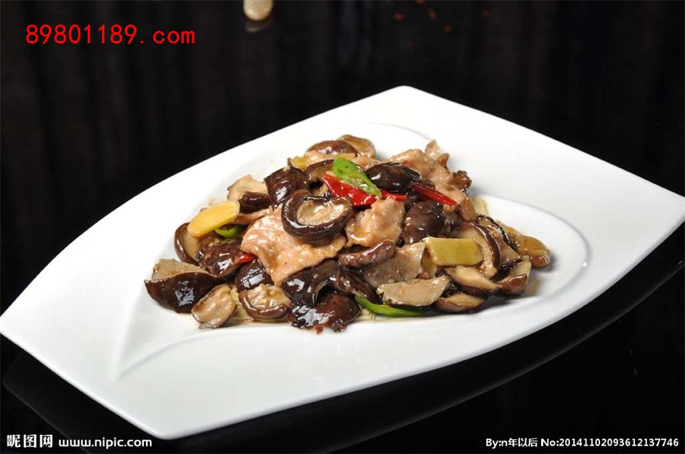 香菇炒肉片
