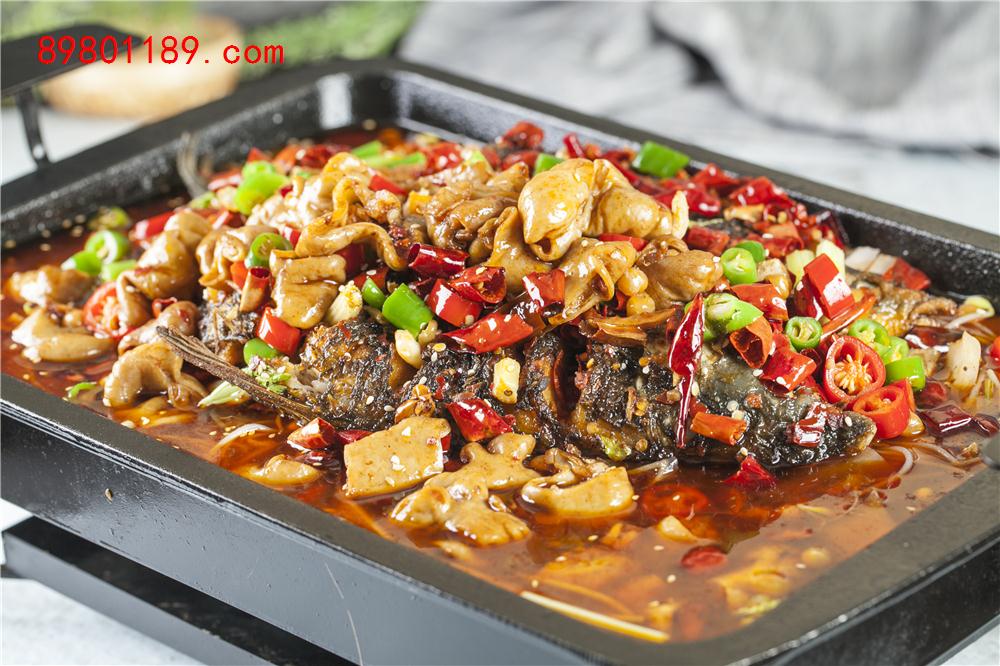 香辣肥肠烤鱼-