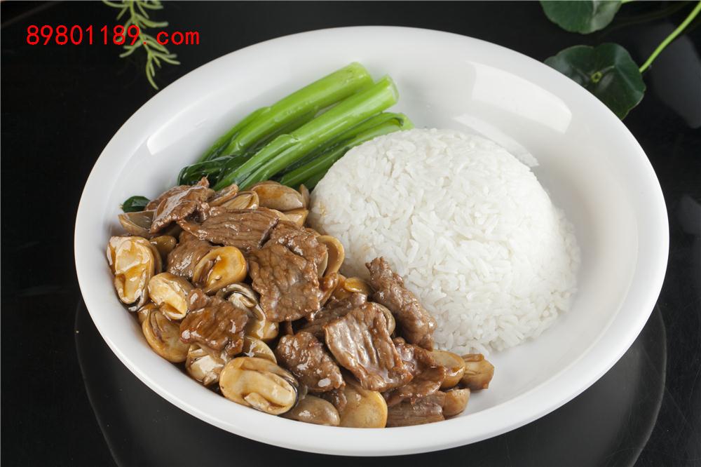 鲜菇牛肉饭