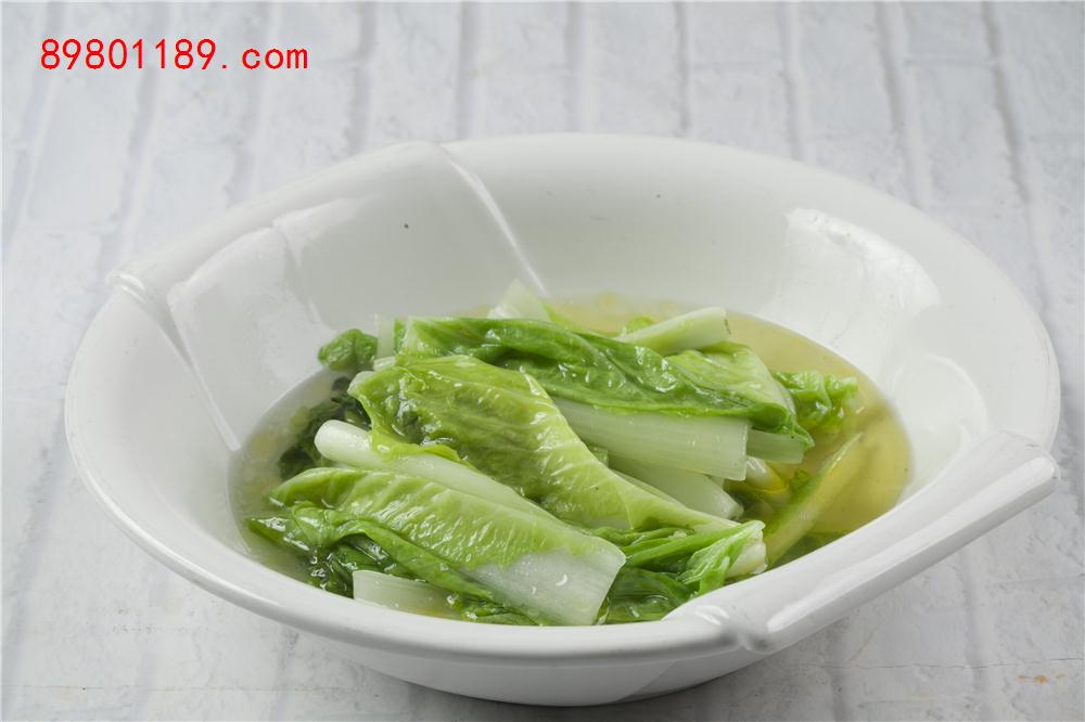 鸡汤浸土白菜-