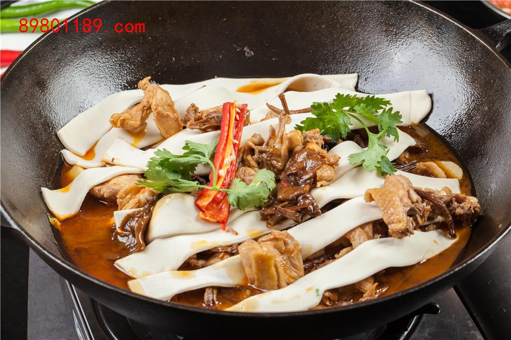 鸡锅盖面-