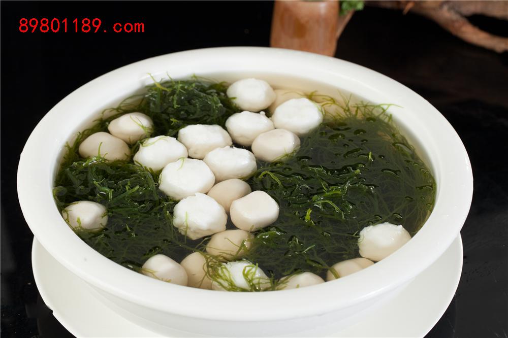 龙须菜双丸汤